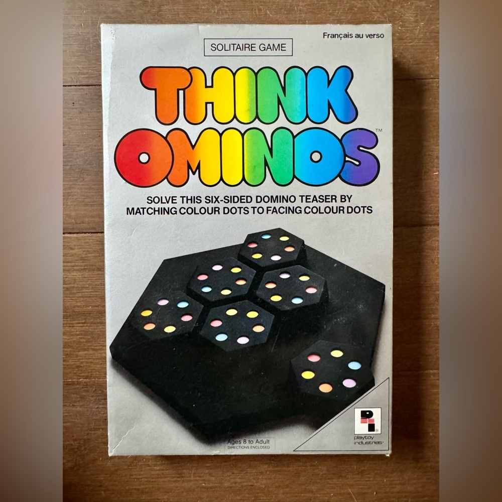 1985 Think Ominos Solitaire Game